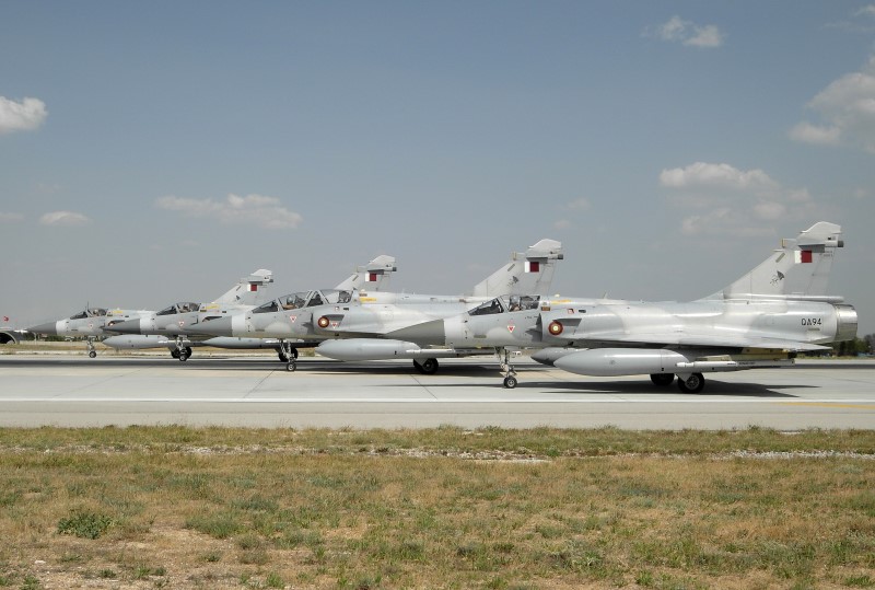 Photo 50.JPG - All 4 Mirage 2000-5 Qatar Emiri Air Force awaiting take-off clearance for the Eagle-2 mission